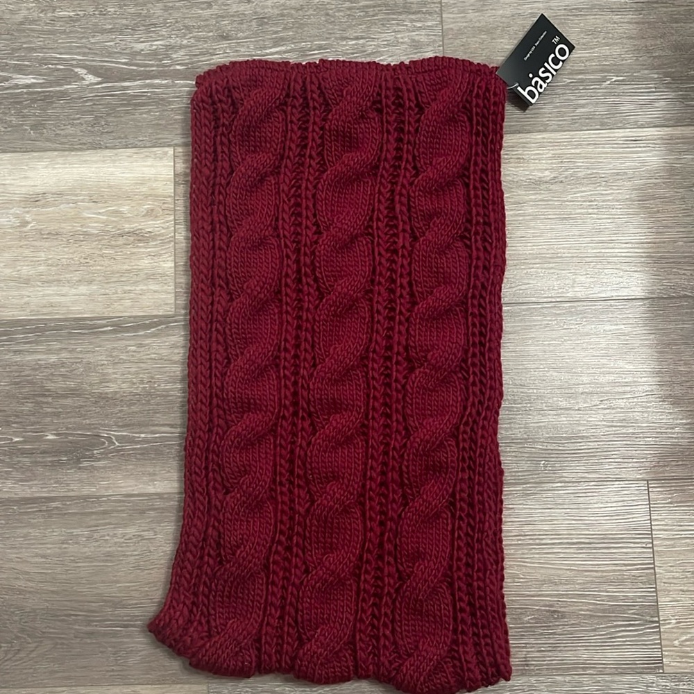 Infinity scarf red color new with tags